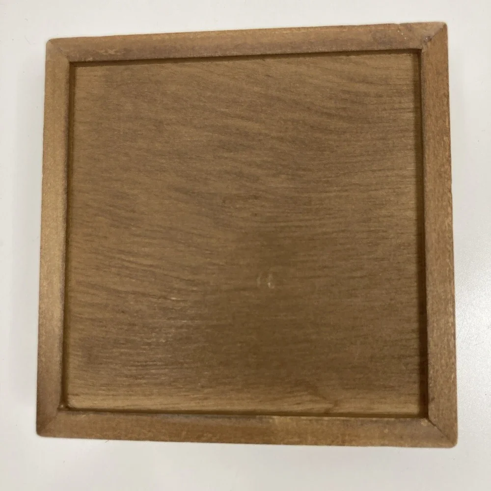 Vintage Duck Box Coaster Set Cork Back Wood Box 1970s with‎ 3 Coasters
